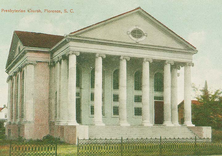 First Presbyterian Church on Evans Street on Sept. 1, 1924